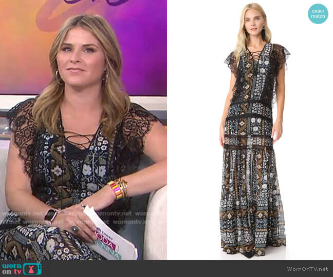 Veronica Beard Elly Dress worn by Jenna Bush Hager on Today