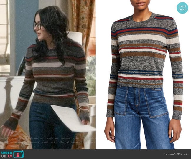 Veronica Beard Jora Stripe Sweater worn by Alex Dunphy (Ariel Winter) on Modern Family