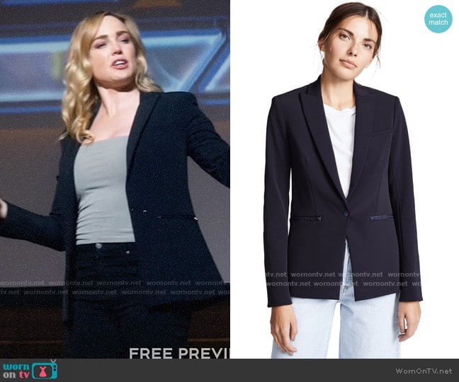Veronica Beard Scuba Jacket worn by Sara Lance (Caity Lotz) on Legends of Tomorrow
