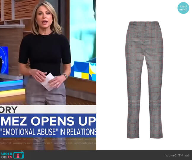 Walter Baker Delpia Cropped Pants worn by Amy Robach on Good Morning America