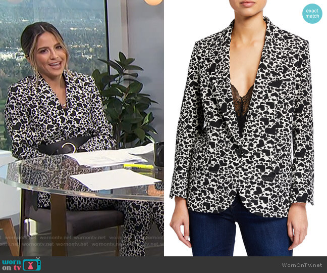 Zadig & Voltaire Viking Jac Coeu Blazer worn by Erin Lim on E! News