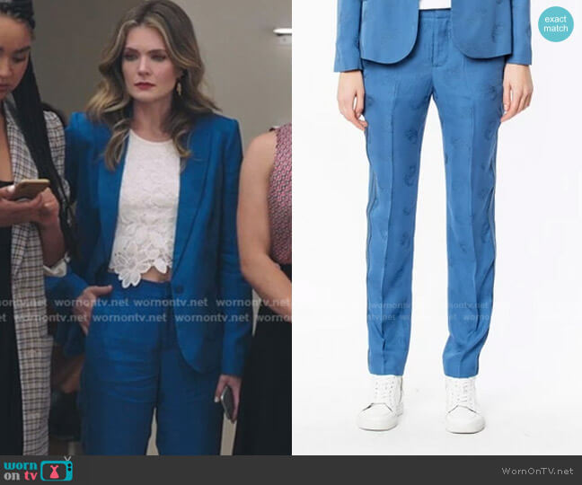 Zadig & Voltaire Jacquard Pants worn by Sutton (Meghann Fahy) on The Bold Type