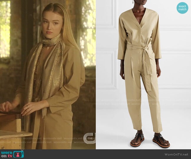 3.1 Phillip Lim Belted Poplin Jumpsuit worn by Kirby Anders (Maddison Brown) on Dynasty