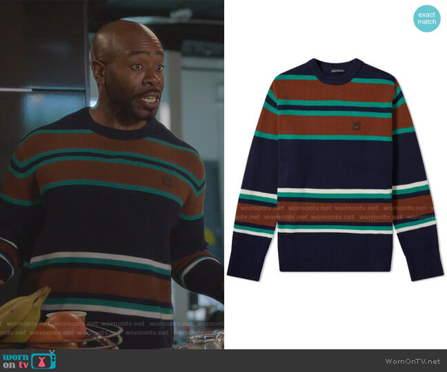 Acne Studios Nimah Stripe Face Knit