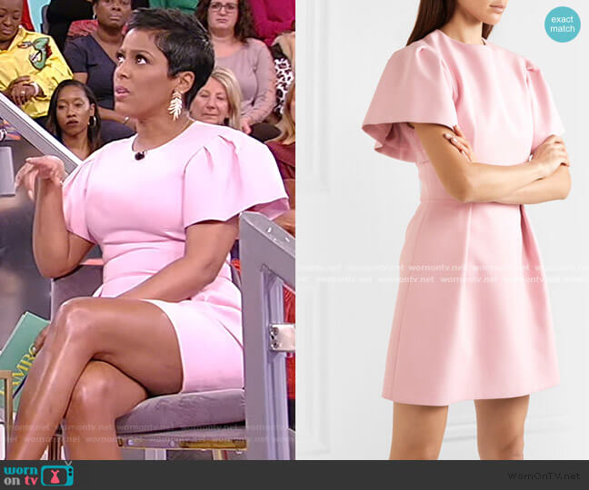 Alexander McQueen Wool-blend Crepe Mini Dress worn by Tamron Hall on Tamron Hall Show
