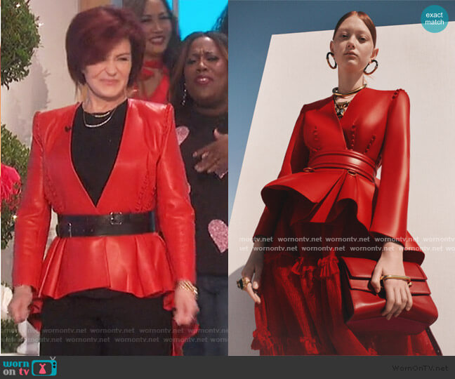 Alexander McQueen Spring/Summer 2020 Pre Collection worn by Sharon Osbourne on The Talk