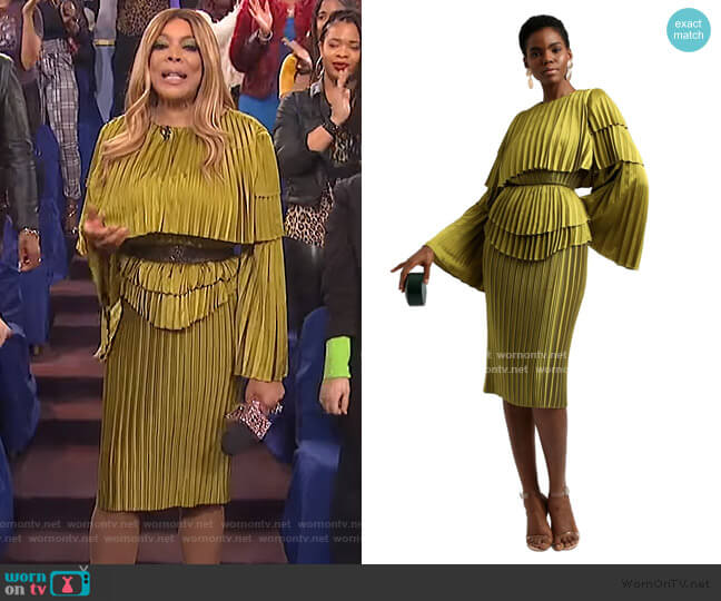 Andrea Iyamah Raffe Dress worn by Wendy Williams on The Wendy Williams Show
