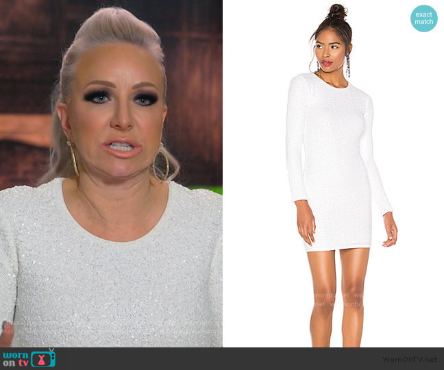 Bailey 44 Heart Of Glass Sequin Dress worn by Margaret Josephs on The Real Housewives of New Jersey