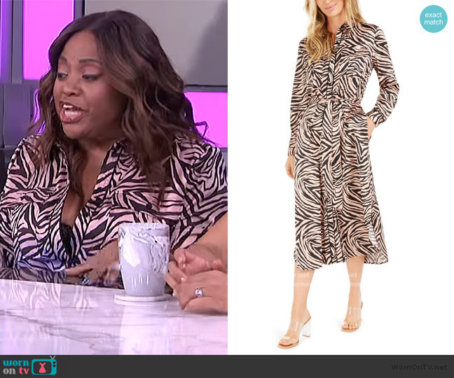 Bar lll Becca Tilley x Animal-Print Shirtdress