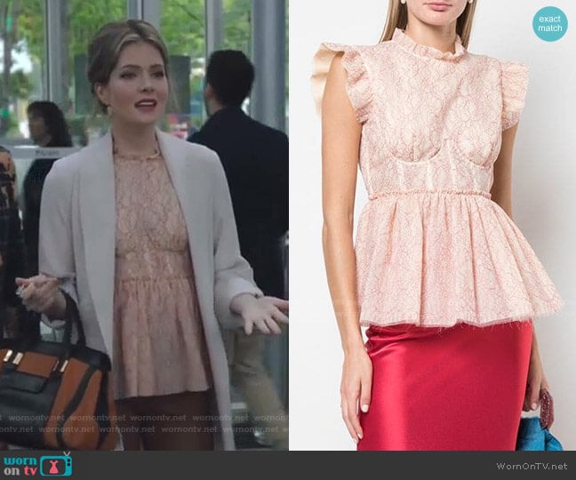 Brock Collection Flared Tank Top worn by Sutton (Meghann Fahy) on The Bold Type