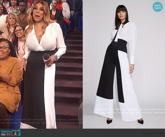 Gabrielle Union Corset Wrap Blouse worn by Wendy Williams on The Wendy Williams Show