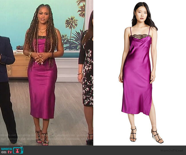Cami NYC The Romy Midi Dress worn by Eve on The Talk