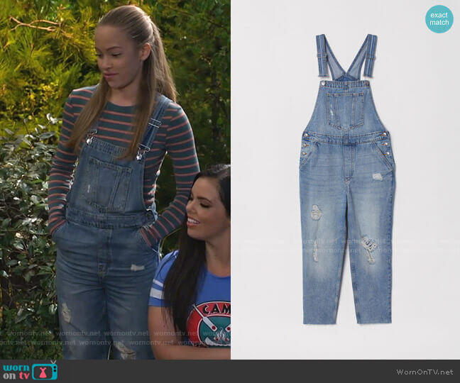 H&M Denim Overalls worn by Ava (Shelby Simmons) on Bunkd