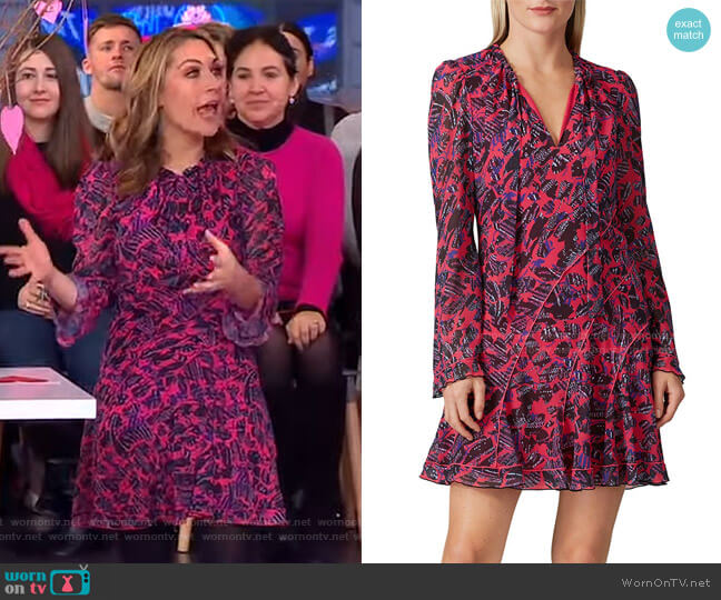 Derek Lam 10 Crosby Catia Floral Dress worn by Lori Bergamotto on Good Morning America
