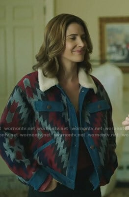 Dex’s aztec denim jacket on Stumptown