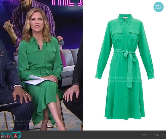 Diane von Furstenberg Antonette Midi Shirt Dress worn by Natalie Morales on Today