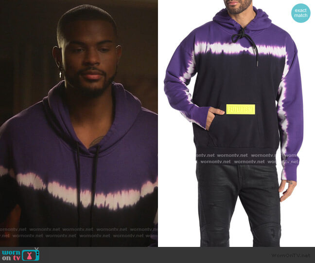 Diesel Alby Tie Dye Pullover worn by Aaron Jackson (Trevor Jackson) on Grown-ish