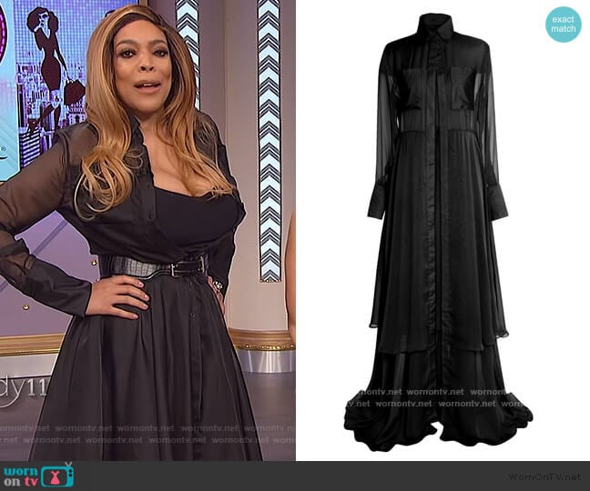 Fenoel Midnight Lucid Dress worn by Wendy Williams on The Wendy Williams Show