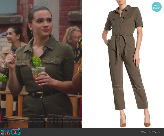 Frame Military Belted Jumpsuit worn by Jane Sloan (Katie Stevens) on The Bold Type