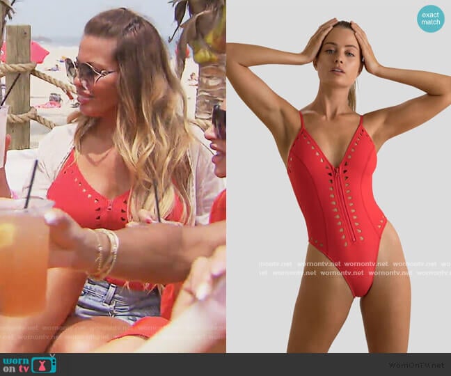 Gigi C Alexandra One Piece worn by Dolores Catania on The Real Housewives of New Jersey