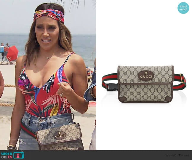Gucci Neo Vintage Canvas Belt Bag worn by Melissa Gorga on The Real Housewives of New Jersey
