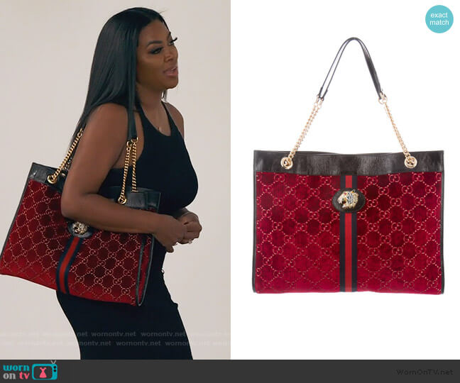 Gucci Rajah Large Tote worn by Kenya Moore on The Real Housewives of Atlanta