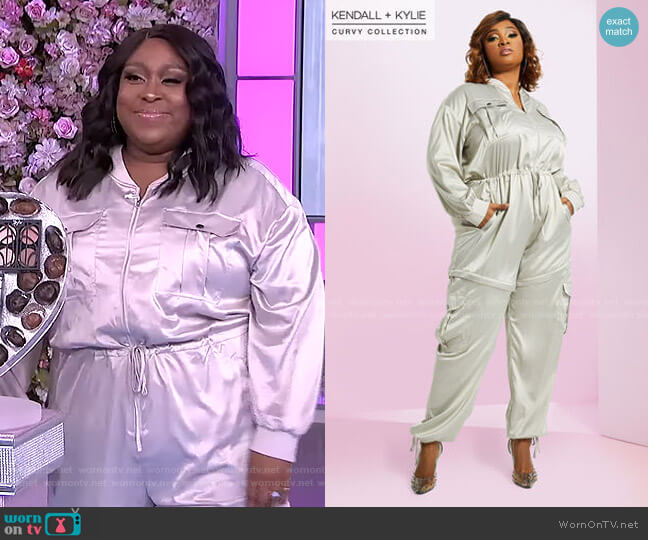 Kendall + Kylie 2 in 1 Jumpsuit worn by Loni Love on The Real