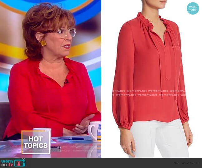 Kobi Halperin Darcy Silk Blouse worn by Joy Behar on The View