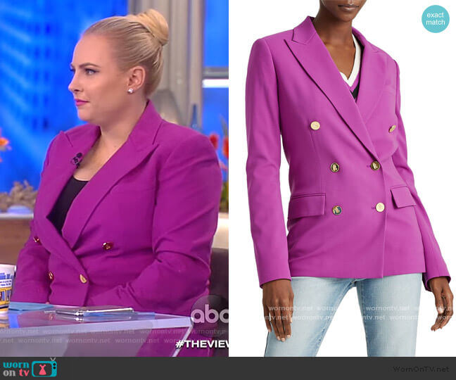 Lauren Ralph Lauren Double-Breasted Blazer worn by Meghan McCain on The View