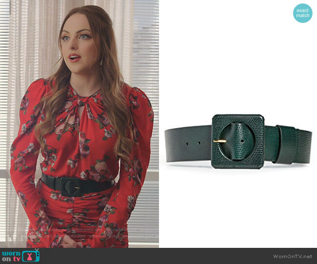 Lizzie Fortunato Agnes Belt worn by Fallon Carrington (Elizabeth Gillies) on Dynasty