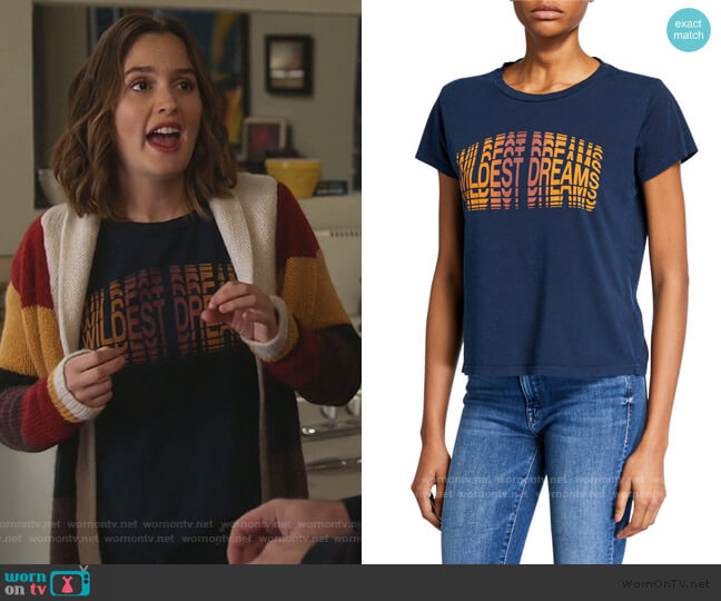 Mother The Boxy Goodie Goodie Tee worn by Angie (Leighton Meester) on Single Parents