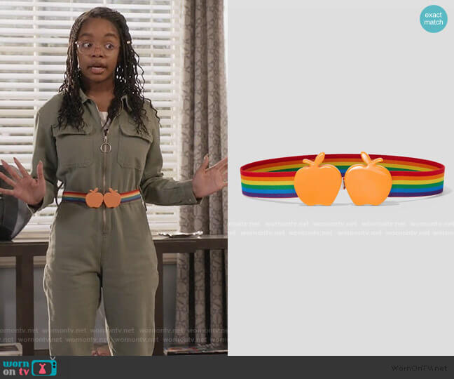 Marc Jacobs The Apple Belt worn by Diane Johnson (Marsai Martin) on Black-ish