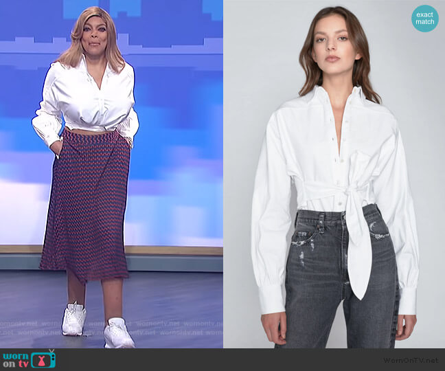Marissa Webb Emmerson Oxford Shirt worn by Wendy Williams on The Wendy Williams Show
