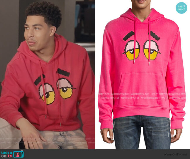 Mostly Heard Rarely Seen Drowsy Eyes Pullover Hoodie worn by Andre Johnson Jr (Marcus Scribner) on Black-ish