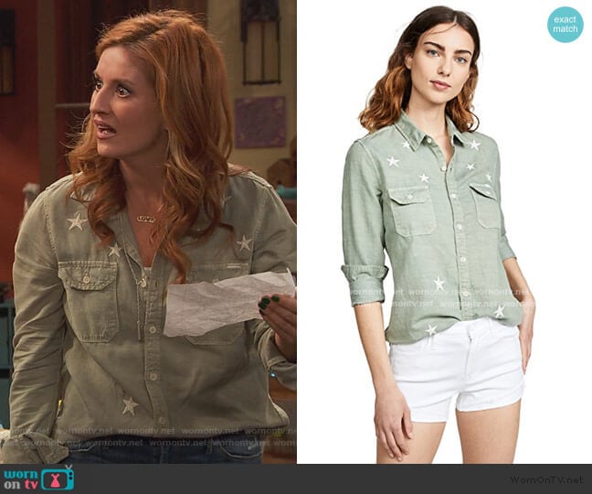 Mother The Trooper Blouse worn by Chelsea Grayson (Anneliese van der Pol) on Ravens Home
