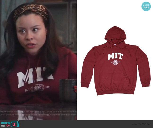 New York Fashion Police MIT Hooded Sweatshirt worn by Mariana Foster (Cierra Ramirez) on Good Trouble