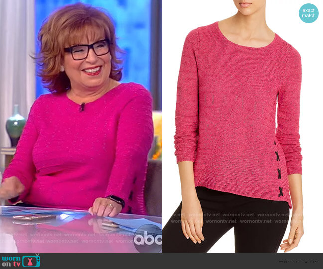 Nic and Zoe Ribbed Lace-Up Sweater worn by Joy Behar on The View