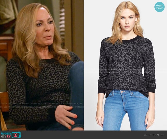 Joie Nigella Leopard Sweater
