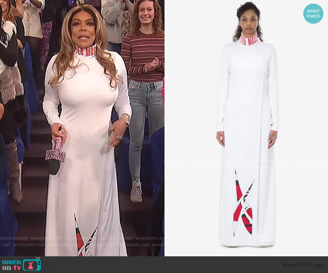 Pyer Moss Reebok Sankofa Dress worn by Wendy Williams on The Wendy Williams Show