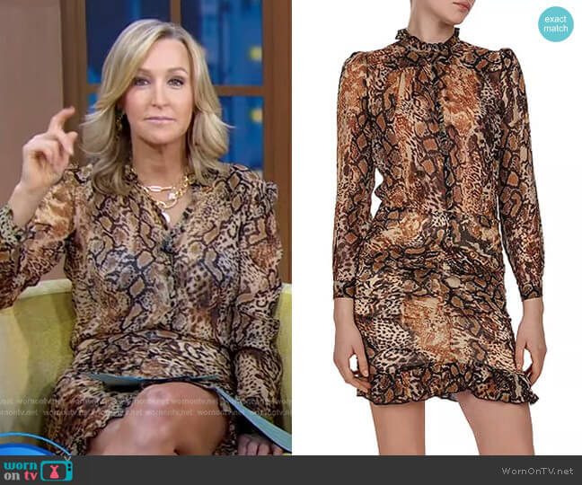 Ba&Sh Rackel Dress worn by Lara Spencer on Good Morning America