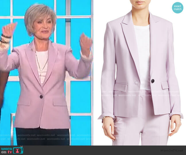 Rag & Bone Cairo Single-Breasted Blazer worn by Sharon Osbourne on The Talk