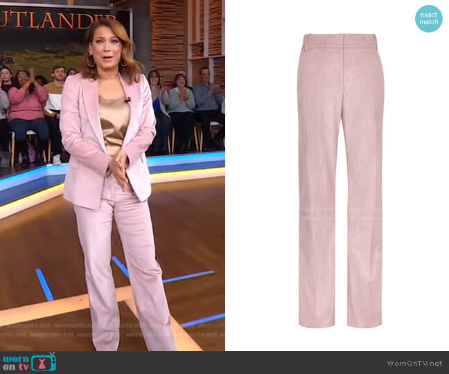 Reiss Carey Corduroy Trousers worn by Ginger Zee on Good Morning America