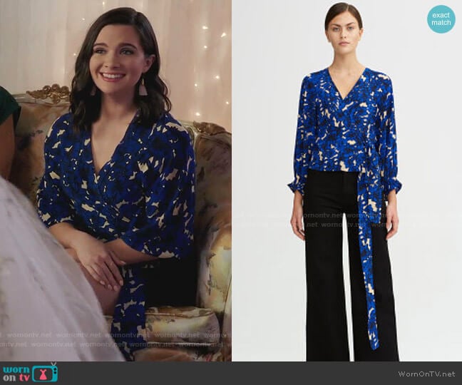 Rodebjer Sali Blouse worn by Jane Sloan (Katie Stevens) on The Bold Type