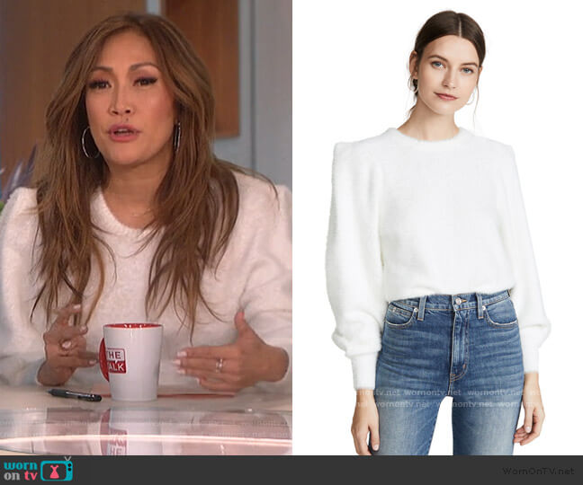Ronny Kobo Carina Sweater worn by Carrie Inaba on The Talk