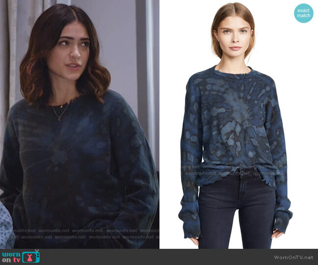 RtA Emma Cashmere Sweater worn by Olive Stone (Luna Blaise) on Manifest