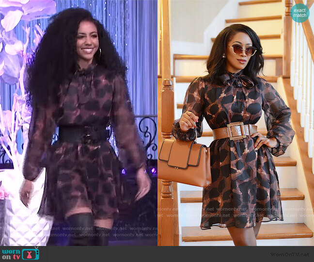 Silhouette Posh Leopard Dress
