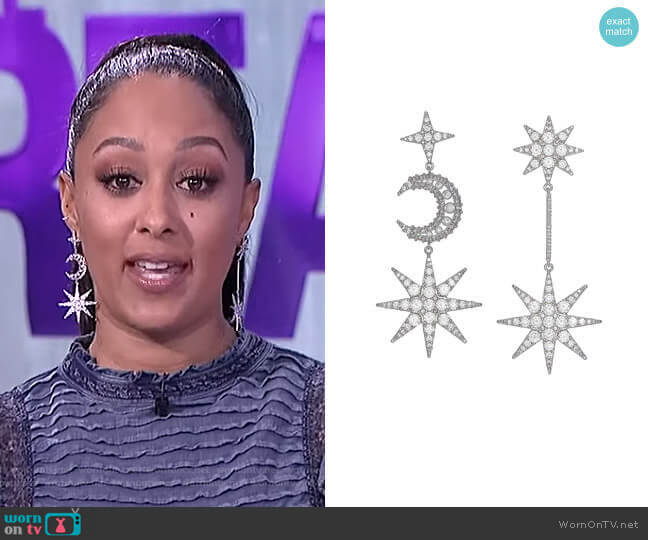 Xixi Star of Wonder Earrings worn by Tamera Mowry on The Real