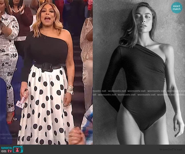 The C Edition Melissa Bodysuit worn by Wendy Williams on The Wendy Williams Show