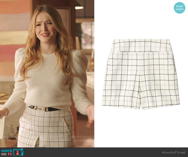 Tibi Cargo Skort worn by Kirby Anders (Maddison Brown) on Dynasty