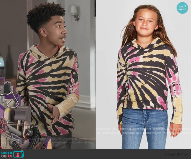 Target Tie-Dye Hoodie worn by Jack Johnson (Miles Brown) on Black-ish